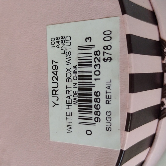 Juicy Couture Opalescent Sweet Box Heart 💝 Earrings Never Removed From 🎁 NWT - Picture 9 of 10